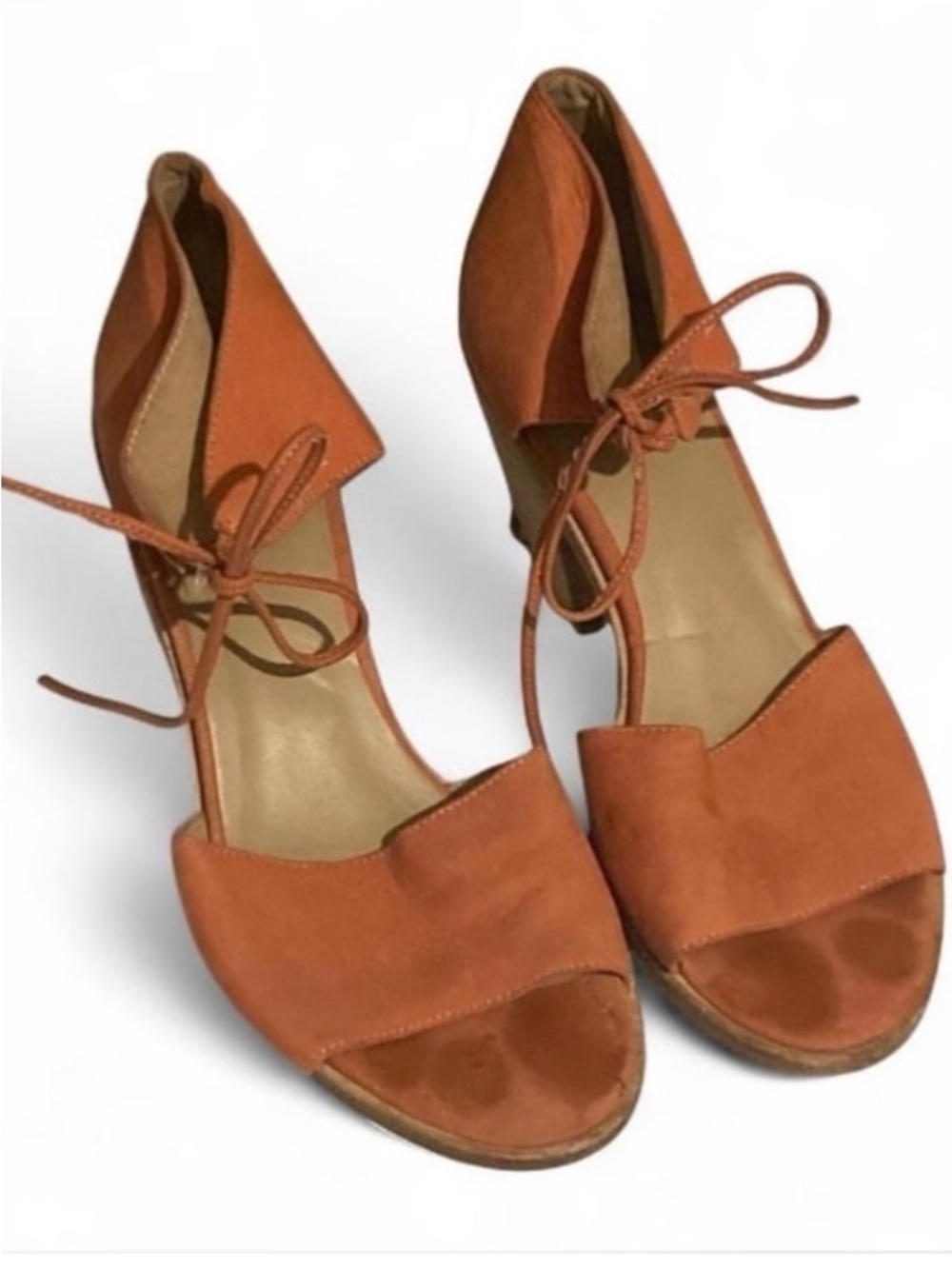 Eileen Fisher Women’s Lace-Up Open-Toe Sandals in Rust Orange